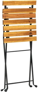 vidaXL Składane krzesła bistro, 4 szt., lite drewno akacjowe! 313161 - Fotele i krzesła ogrodowe - miniaturka - grafika 6