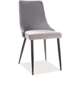 Krzesła - Signal KRZESŁO PIANO B VELVET SZARY BLUVEL 14 PIANOBVCSZ - miniaturka - grafika 1