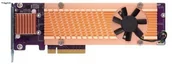 Kontrolery - QNAP Karta rozszerzeń do serwera NAS QNAP QM2-4P-384 PCI-E x8 Gen 3 4x NVMe M.2 2280 LP - miniaturka - grafika 1