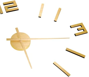 VidaXL Lumarko Zegar ścienny 3D, nowoczesny design, złoty, 100 cm, XXL 325157 VidaXL - Zegary - miniaturka - grafika 8