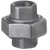 Łączniki, trójniki, kształtki - Zawiercie Dwuzłączka płaska z uszczelką bez rantu 1 ocynkowana nr 48oru 48oru1 - miniaturka - grafika 1