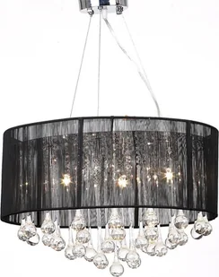 Czarny okrągły żyrandol z kryształami - 3X EX152 R7-M02 - Lampy sufitowe - miniaturka - grafika 2