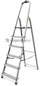 Drabiny - Drabina aluminiowa, 6 stopni wytrzymałość: 125-150 kg (wytrzymałość 125 kg) - miniaturka - grafika 1