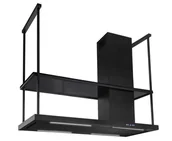 Okapy kuchenne - Nortberg Metropolis Elite Glass Black Matt 120 - miniaturka - grafika 1