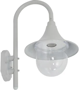 vidaXL Ścienna lampa ogrodowa, 42 cm, E27, aluminiowa, biała - Lampy ogrodowe - miniaturka - grafika 3