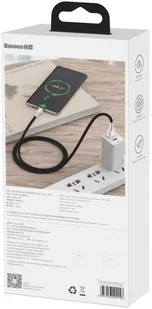 Baseus Cafule Metal Data kabel USB - USB Typ C 66W Quick Charge 1m czarny (CAKF000101) - Kable USB - miniaturka - grafika 6