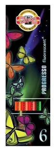 Kredki Progresso Fluorescencyjne 6 kolorów - Artykuły biurowe - miniaturka - grafika 2