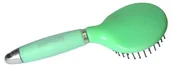 Szczotki dla konia - Start Szczotka do grzywy i ogona żelowa rączka - zielony - miniaturka - grafika 1