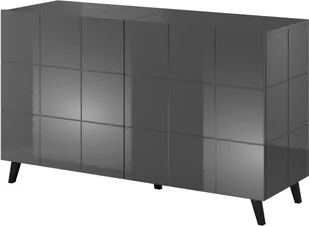 Cama Meble Komoda 2D REJA grafit połysk grafit połysk REJA 2D GR - Komody - miniaturka - grafika 2