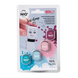 Colop Poduszka do automatu LITTLE NIO kolory pastelowe 4szt. /154815/ /NIL098/ CL659-NIL98 - Tusz do pieczątek - miniaturka - grafika 2