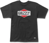 Koszulki męskie - Grizzly t-shirt FAMILY OF GRIZ TEE Black - miniaturka - grafika 1