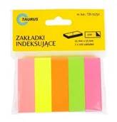Zakładki indeksujące - TAURUS EKO1067 Zakładki indeksujace 5 kolorów (5x100szt.) 15 / 50 TZI-15 / 50 - miniaturka - grafika 1
