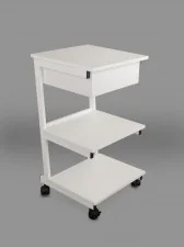 Juventas Stolik pod aparaturę metalowy III półki + szuflada SM III SZ - Meble i wyposażenie gabinetów medycznych Juventas Stolik pod aparaturę metalowy III półki + szuflada SM III SZ - Meble i wyposażenie gabinetów medycznych - miniaturka - grafika 1