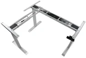 Inne meble biurowe - Stema UT Trzysilnikowy kątowy stelaż metalowy biurka (stołu) z elektryczną regulacją wysokości, elektryczny, UT04-3T/90A/A, kolor alu - noga 3-segmentowa UT04-3-2TT/58/A - miniaturka - grafika 1
