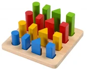 Klocki - Plan Toys Drewniane klocki do sortowania kształtów PT 5125 - miniaturka - grafika 1