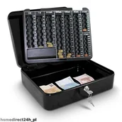 Akcesoria do kas i terminali - BITUXX METALOWA KASETKA BITUXX 30CM DO PRZECHOWYWANIA BILONU EURO CZARNA - miniaturka - grafika 1