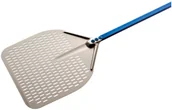 Akcesoria gastronomiczne - GI.Metal Łopata do pizzy 33 x 33 cm perforowana uchwyt 60 cm aluminium anodowane A-32RF/60 - miniaturka - grafika 1