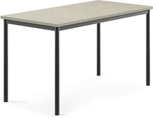 AJ Produkty Stół SONITUS, 1400x700x760 mm, jasno szare linoleum, antracyt - Meble do szkół i przedszkoli AJ Produkty Stół SONITUS, 1400x700x760 mm, jasno szare linoleum, antracyt - Meble do szkół i przedszkoli - miniaturka - grafika 1