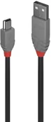 Kable USB - Lindy 36724 Kabel USB 2.0 A Mini-B Anthra Line 3m LY-36724 - miniaturka - grafika 1