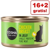 Mokra karma dla kotów - Cosma Megapakiet Original, 24 x 85 g - Tuńczyk pacyficzny - miniaturka - grafika 1