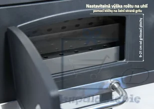 Cattara Grill na węgiel drzewny - ruszt żeliwny ROYAL - Grille - miniaturka - grafika 13