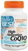 Witaminy i minerały dla sportowców - Doctors Best Suplement Prozdrowotny COQ10 BIOPERINE 400mg 60 vcaps - miniaturka - grafika 1
