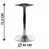 Inne meble biurowe - Stema SH Podstawa stolika chromowana SH-4005, (stelaż stolika) SH-4005 - miniaturka - grafika 1