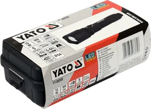Yato LATARKA AKUMULATOROWA 10W 900LM IP64 LI-ION 3,7V 2200MAH ZASIĘG 200M POWERBANK ZOOM - Latarki - miniaturka - grafika 6