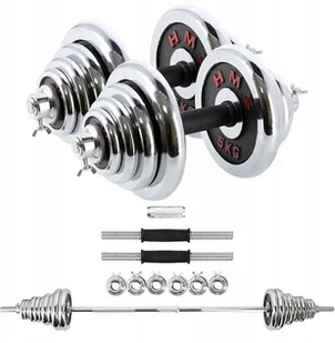 Hms STC50 Chromowane Hantle Regulowane 2x 25 kg - Hantle i ciężarki - miniaturka - grafika 3