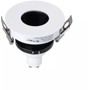 v-tac Oprawa Oczko V-TAC GU10 Wpuszczana Biały/Czarny Okrągła VT-873 - Oprawy, klosze i abażury - miniaturka - grafika 4