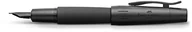 Pióra kulkowe - Faber Castell 148622 pióro E-Motion, sprężyna EF, Pure Czarny 148622 - miniaturka - grafika 1
