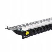 Pozostałe akcesoria sieciowe - Patchpanel 19 24-PORTY Kat. 6 Utp Lsa, 0,5U Z Półk - miniaturka - grafika 1