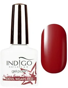 Indigo Lakier Hybrydowy Devil Wears Red 7ml - Lakiery hybrydowe - miniaturka - grafika 2