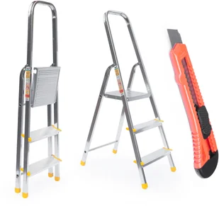 ALVE Drabina Domowa aluminiowa 5 stopniowa 150 Kg - Drabiny - miniaturka - grafika 2