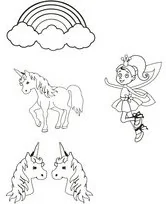 Folia Creativ Company A/S termokurczliwa, A6, Jednorożce, 4 arkusze - Scrapbooking - miniaturka - grafika 3