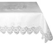 Mesa Witold Dynowiec Obrus okrągły MÓWISZ I MASZ, Gipiura, biały, 85 cm - Obrusy i serwetki - miniaturka - grafika 3