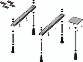 Nogi i stelaże do wanien - Riho nóżki do wanien 12 POOTSET12 POOTSET 12 - miniaturka - grafika 1
