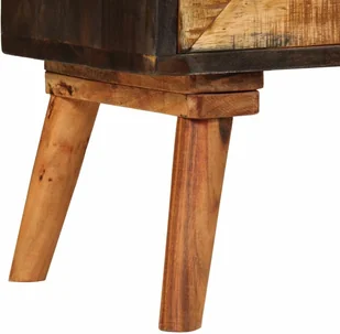 vidaXL Szafka z litego drewna mango, 85 x 30 x 75 cm - Komody - miniaturka - grafika 6