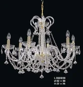Lampy sufitowe - Elita bohemia Żyrandol kryształowy 6-ramienny - Bohemia L 350/6/06 - miniaturka - grafika 1