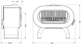 Invicta 868 888 838 DOSTAWA GRATIS! 86868882 Piec wolnostojący 10kW Fifty Arche średnica wylotu spalin 150mm kolor antracyt) 68882-uniw - Piece wolnostojące Invicta 868 888 838 DOSTAWA GRATIS! 86868882 Piec wolnostojący 10kW Fifty Arche średnica wylotu spalin 150mm kolor antracyt) 68882-uniw - Piece wolnostojące - miniaturka - grafika 2