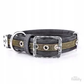 Smycze dla psów - dr Seidla MyFamily London Zielona EkoSkóra M 1034 - miniaturka - grafika 1