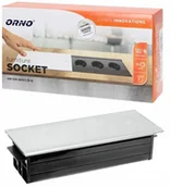 Gniazdka elektryczne - LEDart Wpuszczane W Blat PŁASkIE 3x230V Designe - miniaturka - grafika 1