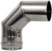 Kominy i akcesoria - Spiroflex Kolano NIERDZEWNE 80MM 90 - miniaturka - grafika 1