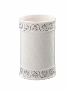 Kubek kosmetyczny Castello biały - Kubki na szczoteczki do zębów - miniaturka - grafika 2