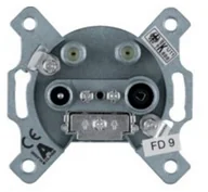 Gniazdka elektryczne - Berker One.Platform gniazdo RTV 2xSAT końcowe 4-wyjściowe B_459410 - miniaturka - grafika 1