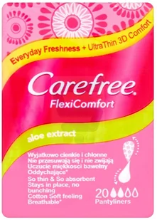 JOHN CAREFREE FLEXI COMFORT Aloe 20szt Johnson - Wkładki higieniczne - miniaturka - grafika 2