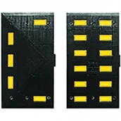 Wyposażenie miejsc publicznych - Justrite Safety Group Próg Zwalniający Safety Rider Lewy 90 Cm  X  50 Cm - miniaturka - grafika 1