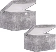 Meble modułowe i akcesoria - Pudełka do przechowywania organizery zamykane szare zestaw 2 szt. HA3044 + HA3045 - miniaturka - grafika 1