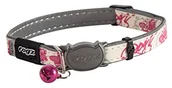 Smycze dla psów - Rogz cb09-K paskiem na szyję Cat Reflective Glow-in-the-Dark, S, biały/różowy - miniaturka - grafika 1