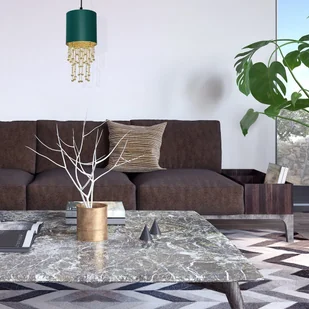 Milagro Lampa wisząca ALMERIA GREEN/GOLD 1xE27 MLP6452 - Lampy sufitowe Milagro Lampa wisząca ALMERIA GREEN/GOLD 1xE27 MLP6452 - Lampy sufitowe - miniaturka - grafika 6